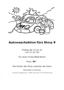 Autowaschaktion am Storpplatz