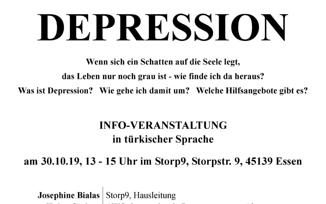 Info-Veranstaltung zum Thema Depression auf Türkisch