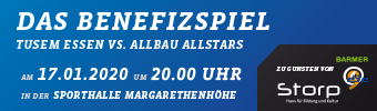 Das Benefizspiel: TUSEM Essen vs. AllbauAllstars