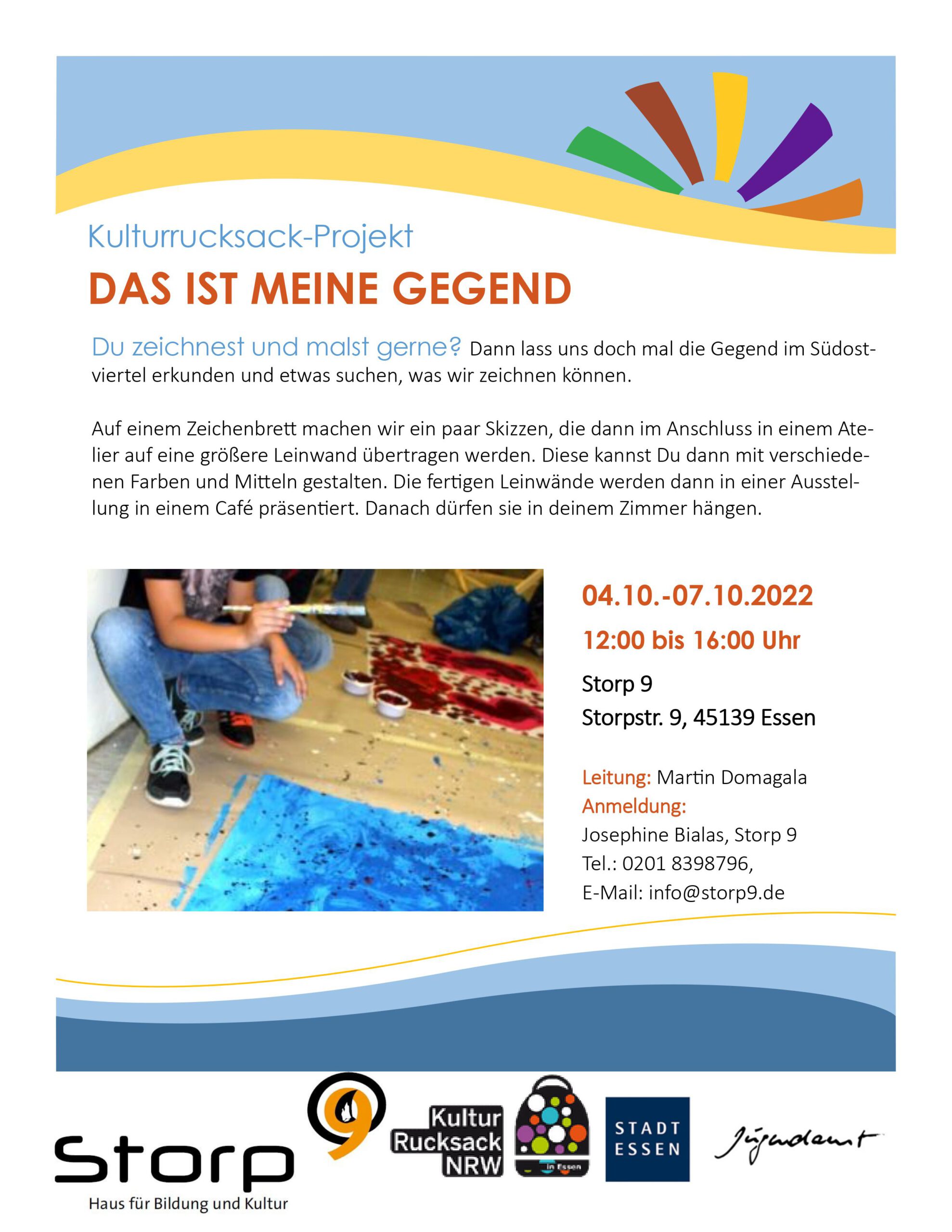 "Das ist meine Gegend" ein Projekt für Kinder von 10 - 14 Jahren.