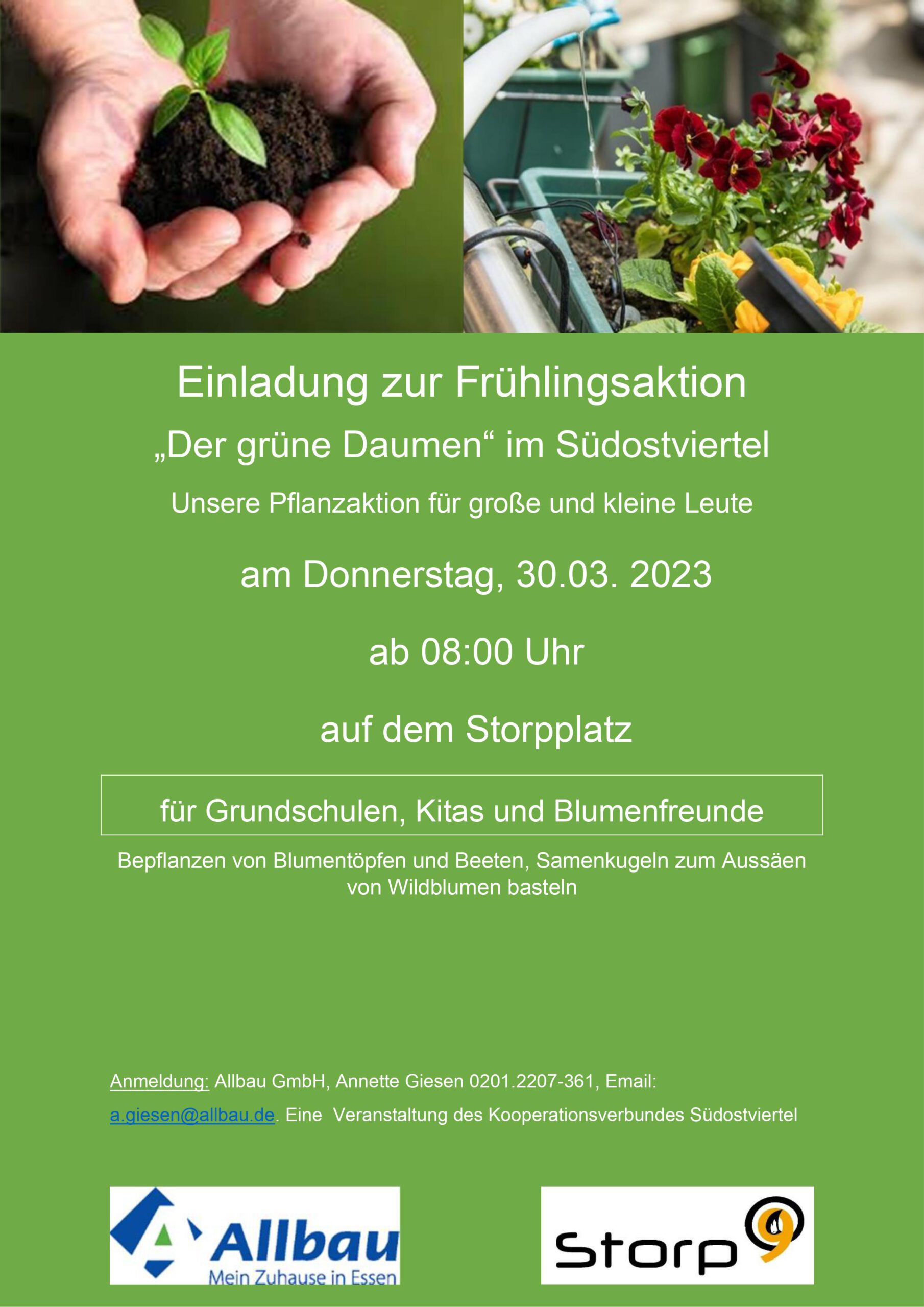 " Der grüner Dumen " im Südostviertel